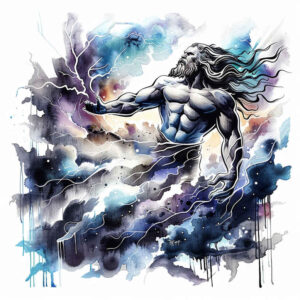 celestial-motif-tattoo – tattoo design ideas free ai generated – surrealism-morphic – for-foot – Gallery: zeus-inkby-ai