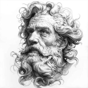 divinity-symbol-tattoo – tattoo design ideas free ai generated – surrealism-enigmatic-visuals – for-back-shoulder – Gallery: zeus-inkby-ai