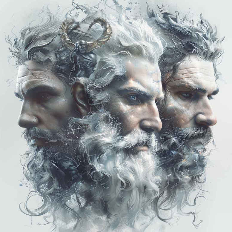 elemental-strength-tattoo-for-men – tattoo design ideas free ai generated – realism-realistic-perspective – for-full-back – Gallery: zeus-inkby-ai