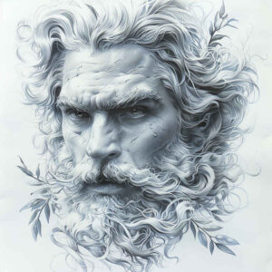 energy-tattoo – tattoo design ideas free ai generated – realism-inner-glow – for-lower-thigh – Gallery: zeus-inkby-ai