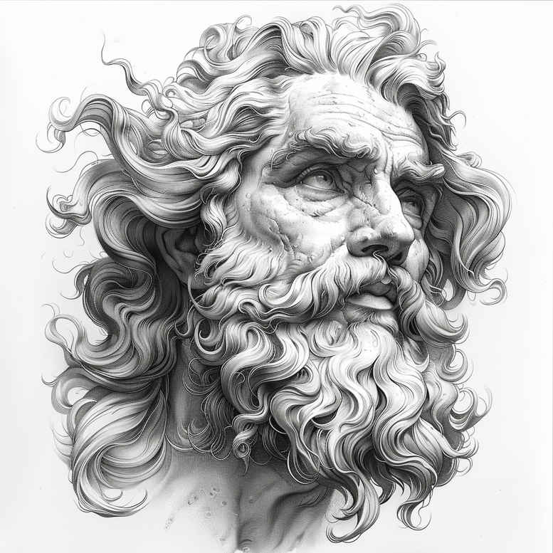 energy-tattoo – tattoo design ideas free ai generated – realism-visual-accuracy – for-nape – Gallery: zeus-inkby-ai