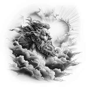 legend-motif-tattoo – tattoo design ideas free ai generated – realism-refined-lines – for-toe – Gallery: zeus-inkby-ai