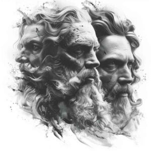 light-motif-tattoo – tattoo design ideas free ai generated – neotraditional-modern-twist – for-temple – Gallery: zeus-inkby-ai