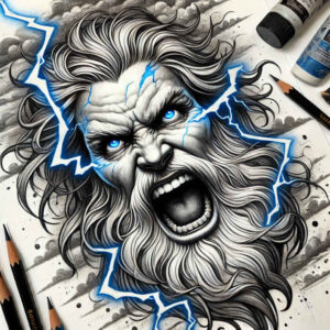 light-motif-tattoo – tattoo design ideas free ai generated – surrealism-dreamlike – for-shoulder – Gallery: zeus-inkby-ai