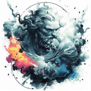 motion-tattoo – tattoo design ideas free ai generated – neotraditional-enhanced-shading – for-biceps – Gallery: zeus-inkby-ai