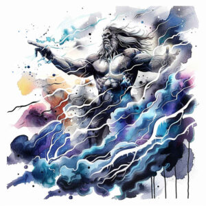 olympian-god-tattoo – tattoo design ideas free ai generated – realism-full-detail – for-upper-chest – Gallery: zeus-inkby-ai