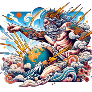ornamental-detail-tattoo – tattoo design ideas free ai generated – realism-true-skin – for-upper-chest – Gallery: zeus-inkby-ai
