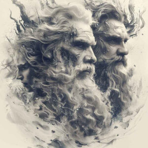 power-and-energy-tattoo – tattoo design ideas free ai generated – surrealism-illusionary – for-upper-chest – Gallery: zeus-inkby-ai