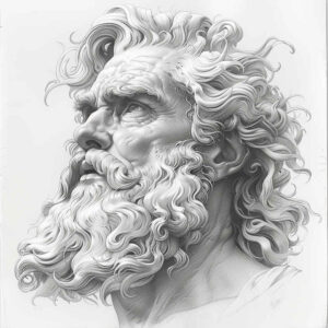 protection-motif-tattoo – tattoo design ideas free ai generated – realism-glowing-edges – for-shoulder-blade – Gallery: zeus-inkby-ai