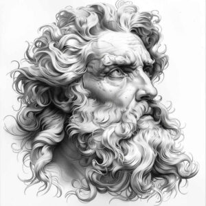 protection-symbol-tattoo – tattoo design ideas free ai generated – neotraditional-bright-color – for-full-back – Gallery: zeus-inkby-ai