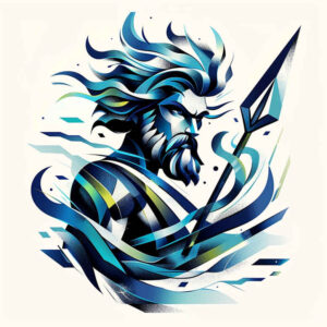 symbol-of-power-tattoo – tattoo design ideas free ai generated – neotraditional-vivid-detail – for-calf – Gallery: zeus-inkby-ai