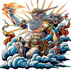 zeus tattoo design ideas Surrealism phantom shadows cloudbreaker shows courage