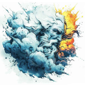 zeus tattoo design ideas Surrealism shifting shapes divine wrath for thigh
