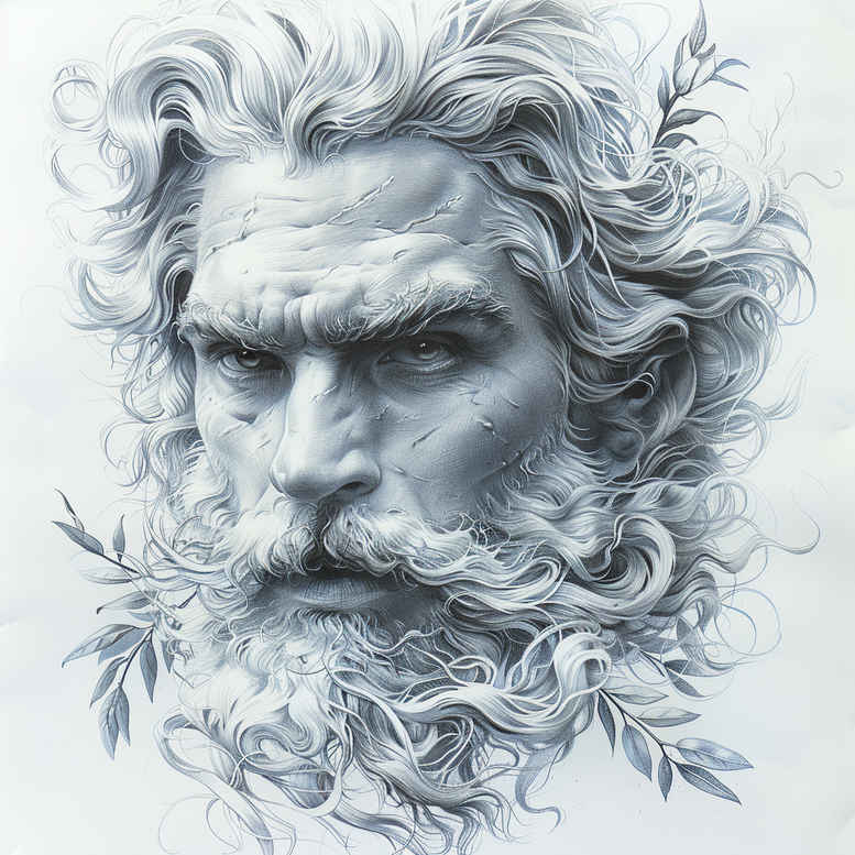zeus tattoo design ideas natural blush divine wrath stands for perseverance