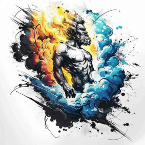 zeus tattoo design ideas cinematic godly command represents resilience