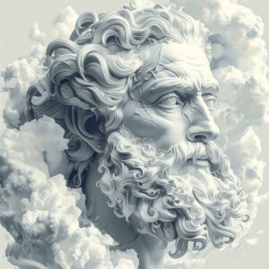 zeus tattoo design ideas metallic godly command shows strength