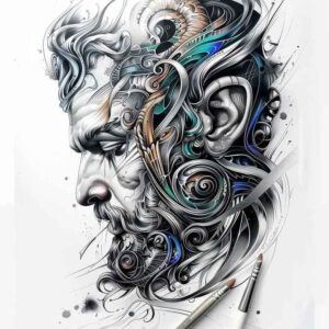 zeus tattoo design ideas vivid mythic justice represents courage