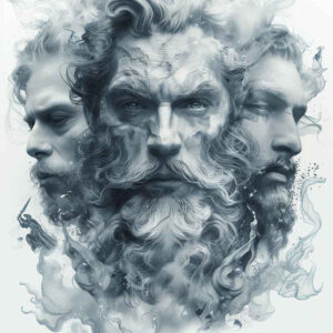 zeus tattoo design ideas vivid hues mythic storm shows endurance