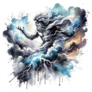 zeus tattoo design ideas Realism micro detail mythic storm symbol of endurance