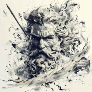 zeus tattoo design ideas color richness ruler of skies stands for endurance