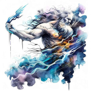 zeus tattoo design ideas color saturation sacred authority shows determination