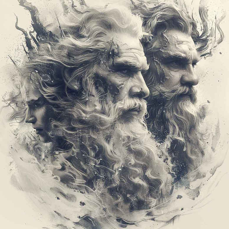 zeus tattoo design ideas realistic texture thunderstrike for lower arm