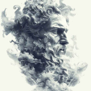 zeus tattoo design ideas Surrealism hallucinatory titan strength for upper thigh
