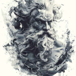 war-motif-tattoo – tattoo design ideas free ai generated – realism-clean-whites – for-side-torso – Gallery: zeus-inkby-ai