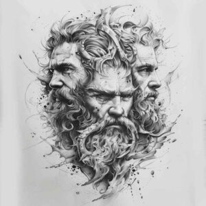 war-motif-tattoo – tattoo design ideas free ai generated – realism-focal-blur – for-wrist-side – Gallery: zeus-inkby-ai