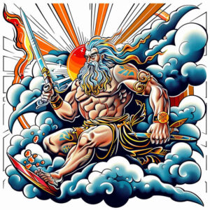 war-motif-tattoo – tattoo design ideas free ai generated – surrealism-symbolic-motifs – for-upper-shoulder – Gallery: zeus-inkby-ai