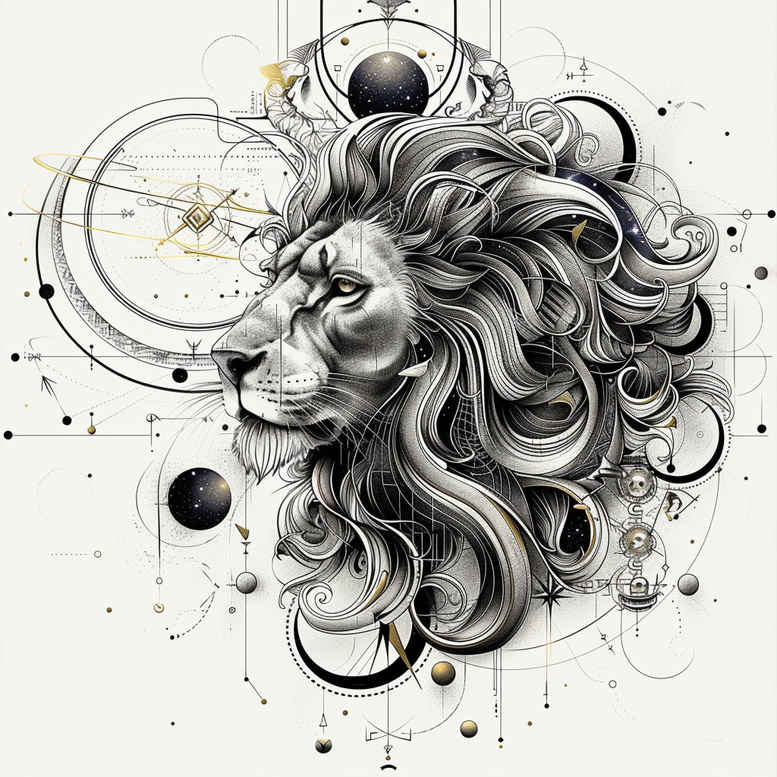 horoscope-sign-radiant-center-for-upper-arm – tattoo design ideas free ai generated – Gallery: zodiac-signs-inkby-ai