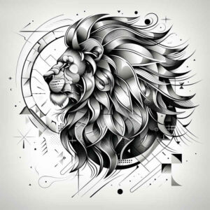 zodiac-sign-mesmerizing-for-thigh – tattoo design ideas free ai generated – Gallery: zodiac-signs-inkby-ai