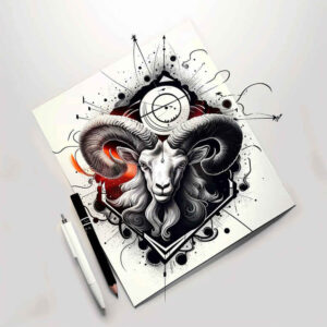 harmony-symbol-hypnotic-for-spine – tattoo design ideas free ai generated – Gallery: zodiac-signs-inkby-ai