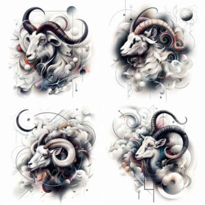 life-sign-repetitive-shapes-for-back – tattoo design ideas free ai generated – Gallery: zodiac-signs-inkby-ai