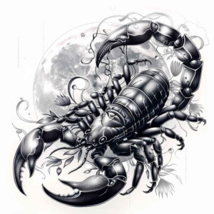 transformation-symbol-subtle-fill-for-calf – tattoo design ideas free ai generated – Gallery: zodiac-signs-inkby-ai