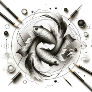 nature-symbol-repetition-for-shoulder – tattoo design ideas free ai generated – Gallery: zodiac-signs-inkby-ai