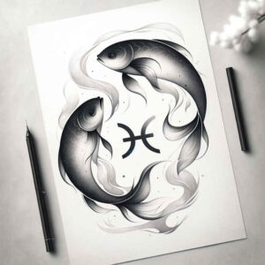 personality-sign-engraved-motif-for-back – tattoo design ideas free ai generated – Gallery: zodiac-signs-inkby-ai