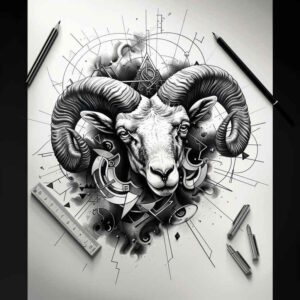 light-symbol-centerpiece-for-back-of-neck – tattoo design ideas free ai generated – Gallery: zodiac-signs-inkby-ai