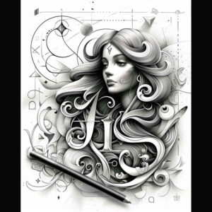 zodiac-symbol-geometric-lace-for-upper-chest – tattoo design ideas free ai generated – Gallery: zodiac-signs-inkby-ai