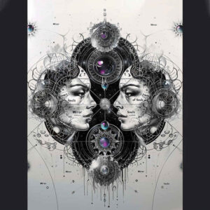 cosmos-motif-serenity-for-upper-chest – tattoo design ideas free ai generated – Gallery: zodiac-signs-inkby-ai