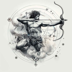 evolution-symbol-centerpiece-for-ankle – tattoo design ideas free ai generated – Gallery: zodiac-signs-inkby-ai