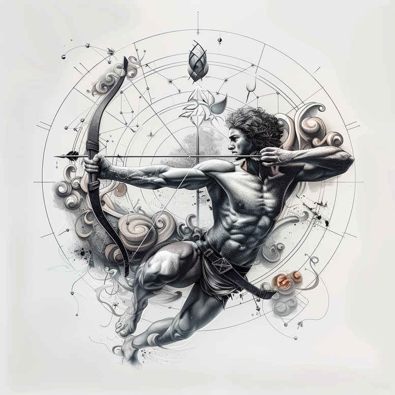 cycle-symbol-complex-design-for-upper-arm – tattoo design ideas free ai generated – Gallery: zodiac-signs-inkby-ai