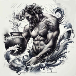 astrology-detailed-lines-for-upper-chest – tattoo design ideas free ai generated – Gallery: zodiac-signs-inkby-ai