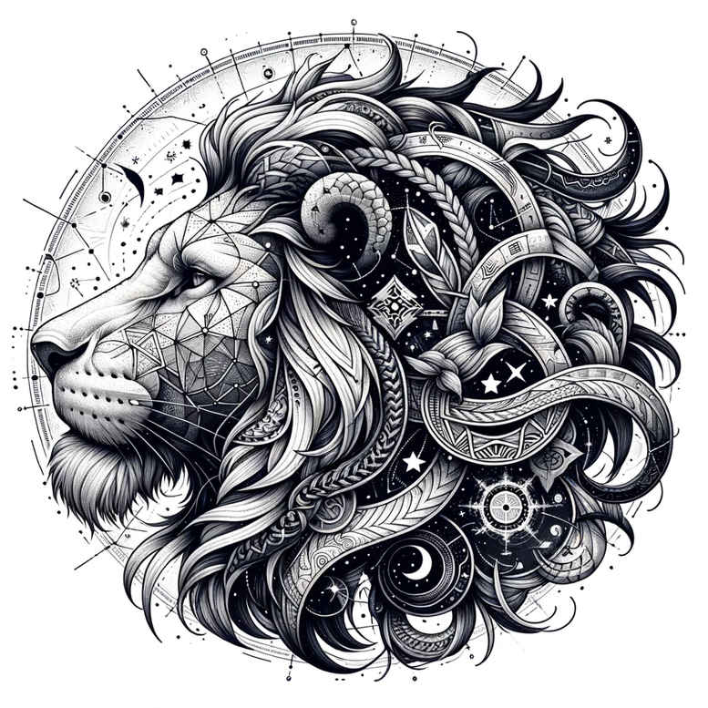horoscope-sign-transcendent-for-lower-leg – tattoo design ideas free ai generated – Gallery: zodiac-signs-inkby-ai