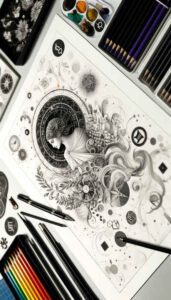 nature-symbol-micro-mandala-for-stomach – tattoo design ideas free ai generated – Gallery: zodiac-signs-inkby-ai