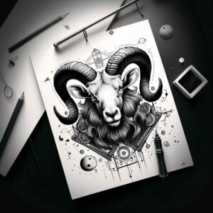 life-energy-motif-repetitive-shapes-for-shoulder-blade – tattoo design ideas free ai generated – Gallery: zodiac-signs-inkby-ai