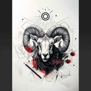 astrological-motif-orderly-for-lower-leg – tattoo design ideas free ai generated – Gallery: zodiac-signs-inkby-ai