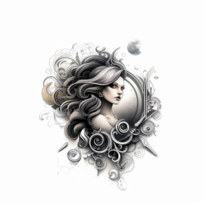 zodiac-signs tattoo design ideas dainty astral force for shoulder