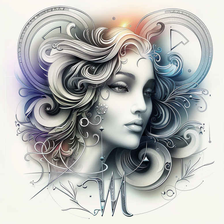 zodiac-signs tattoo design ideas elegant birth map for back of neck
