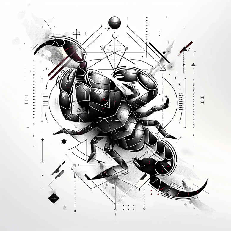 zodiac-signs tattoo design ideas empty space birth map for lower chest
